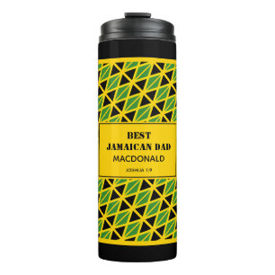 Bouteilles Isothermes Fête des pères MEILLEUR Drapeau JAMAÏCAIN Personna