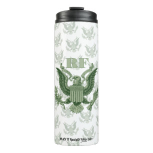 Bouteilles Isothermes Fête des Pères Scramble Green Eagle Crest Monogram