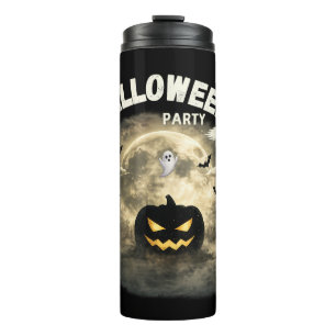 Bouteilles Isothermes Fête d'Halloween Lune Citrouille Fantôme Vintage H
