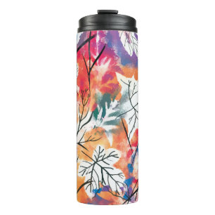 Bouteilles Isothermes Feuilles aquarelle