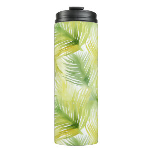 Bouteilles Isothermes Feuilles d'aquarelle tropicale