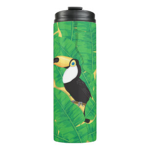 Bouteilles Isothermes Feuilles toucans et bananes