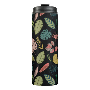 Bouteilles Isothermes Feuilles tropicaux : Floral Vintage d'été