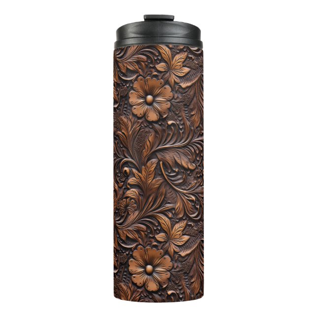 Bouteilles Isothermes Fille Brown occidentale Bohemian Floral (Devant)