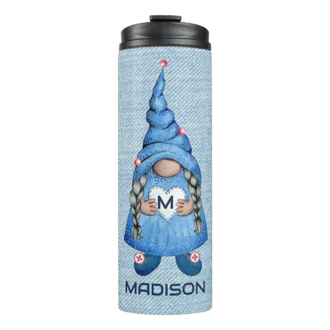 Bouteilles Isothermes Fille Denim Gnome (Devant)