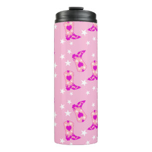 Bouteilles Isothermes Fille moderne fille rose fille Bottes occidentales