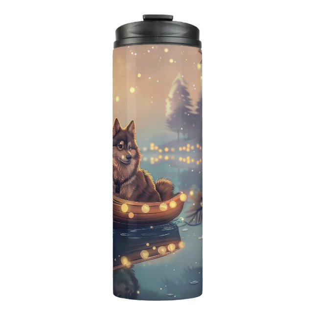 Bouteilles Isothermes Finlandais Lapphund Noël Festive Voyage (Devant)