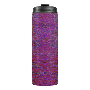 Bouteilles Isothermes "Firestorme neurale" Abstraite" Rouge violet