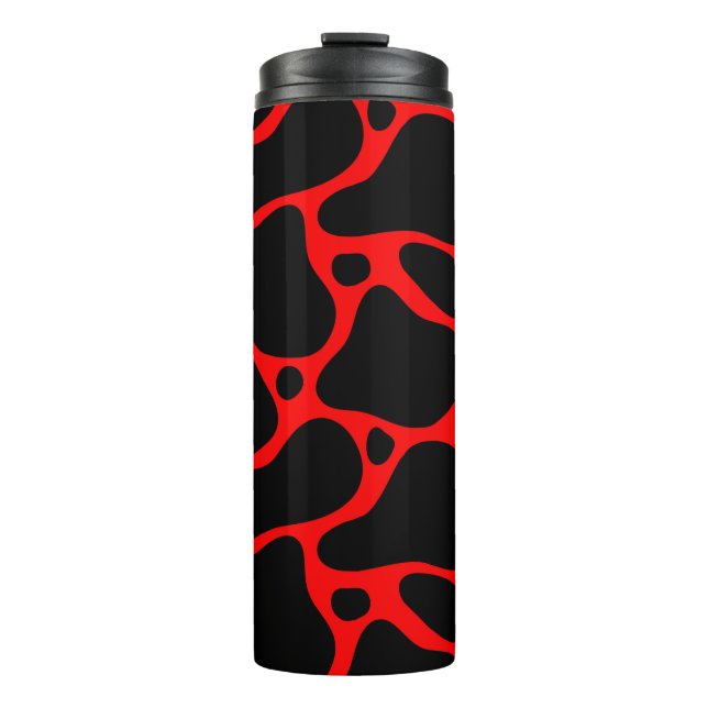 Bouteilles Isothermes Flacon de motif de girafe poster de animal-noire e (Devant)