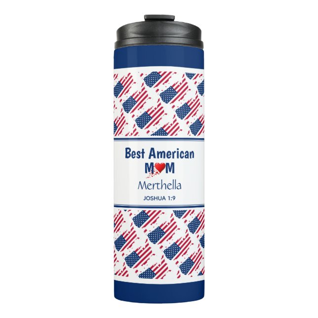 Bouteilles Isothermes FLAG Best American Mom USA (Devant)