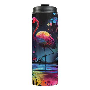 Bouteilles Isothermes Flamant rose dans un lac-63852