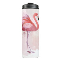 Flamant rose de bouffée