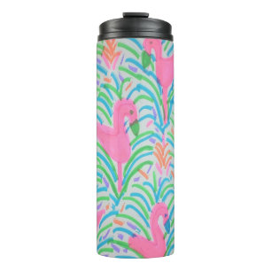 Bouteilles Isothermes Flamant rose Jungle Party Thermal Tumbler