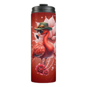 Bouteilles Isothermes Flamant rose Steampunk - Imaginaire Digital Artwor