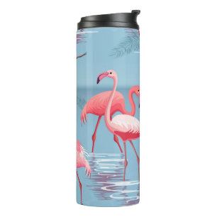 BOUTEILLES ISOTHERMES FLAMANTS ROSES MOTIF 1