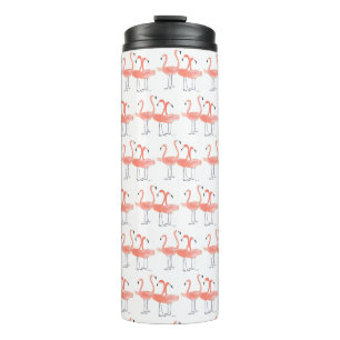 Bouteilles Isothermes Flamants roses Oiseaux tropicaux aquarelle Oiseau