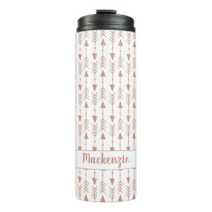 Bouteilles Isothermes Flèches Tribales Chic Rose Gold Foil   Ajouter Vot