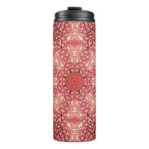 Bouteilles Isothermes Fleur Abstraite Ethnique, Mandalas Sans Seamless.