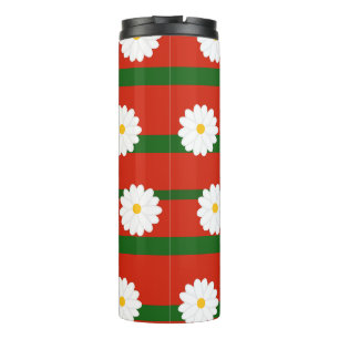 Bouteilles Isothermes Fleur blanche Fleur rouge Joyeux Noël