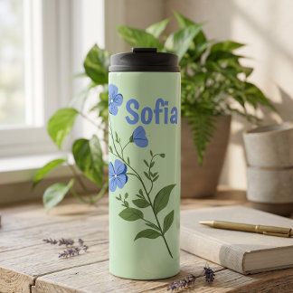 Bouteilles Isothermes Fleur de marguerite moderne personnalisée élégante