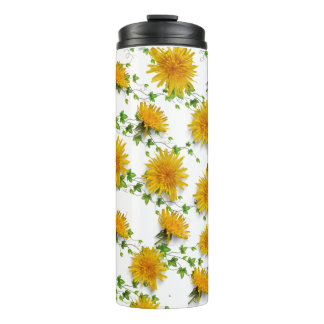 Bouteilles Isothermes Fleur de tournesol brillante Voyage Tumbler
