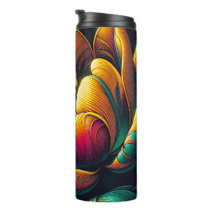 Bouteilles Isothermes Fleur de tulipe Abstraite rayonnante