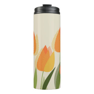 Bouteilles Isothermes Fleur de tulipe jaune