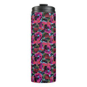 Bouteilles Isothermes Fleur rose vif