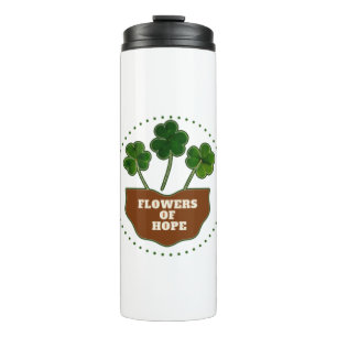 Bouteilles Isothermes Fleurs de l'espoir Trois - Leaf Clover Lucky Charm