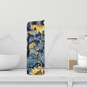 Bouteilles Isothermes Fleurs de soleil Art Nouveau