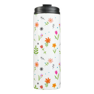 Bouteilles Isothermes Fleurs florales Jolies Motif Tumbler thermique