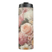 Fleurs pastel shabby chic rose floral