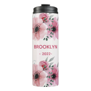 Bouteilles Isothermes Fleurs roses modernes