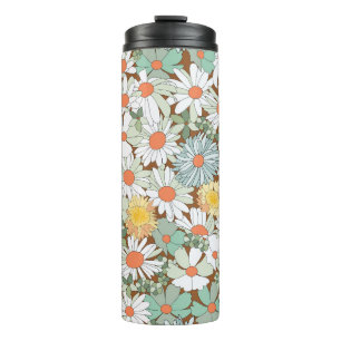 Bouteilles Isothermes Fleurs sauvages floral, vintage motif sans couture