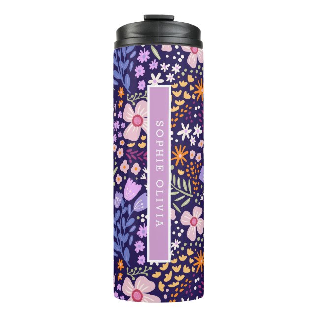 Bouteilles Isothermes Floral Modern Wildflowers Girly Elegant Stylish (Devant)