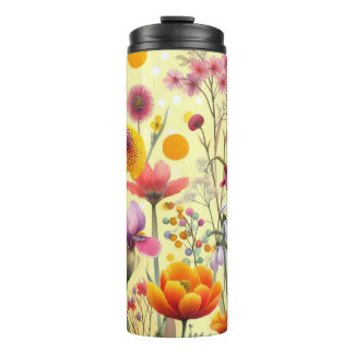 Bouteilles Isothermes Floral Pattern Travel Tumbler Cup 