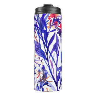Bouteilles Isothermes Flore d'aquarelle opulente : Arrière - plan de jar