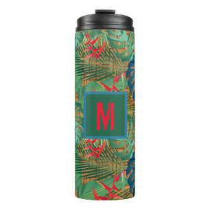 Bouteilles Isothermes Flore tropicale monogramme sur l'impression en osi