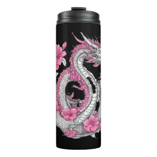 Bouteilles Isothermes Flower Dragon Thermal Tumbler