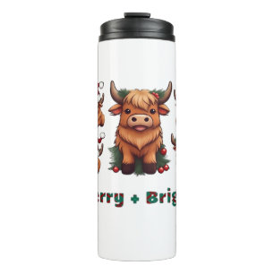 Bouteilles Isothermes Fluffy Baby Highland Cow Boire Café T-