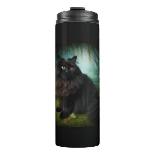 Bouteilles Isothermes Fluffy Chat noir en Misty Woods