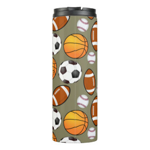 Bouteilles Isothermes Football Baseball basket-ball Sport Motif