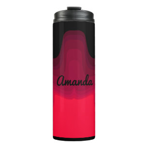 Bouteilles Isothermes Foules noires et rouges Peinture abstraite