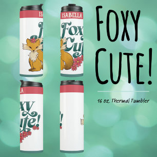 Bouteilles Isothermes Foxy Cute avec Fleurs