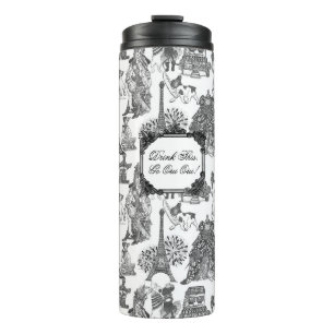 Bouteilles Isothermes FRANÇAIS BULLDOG French Black Toile