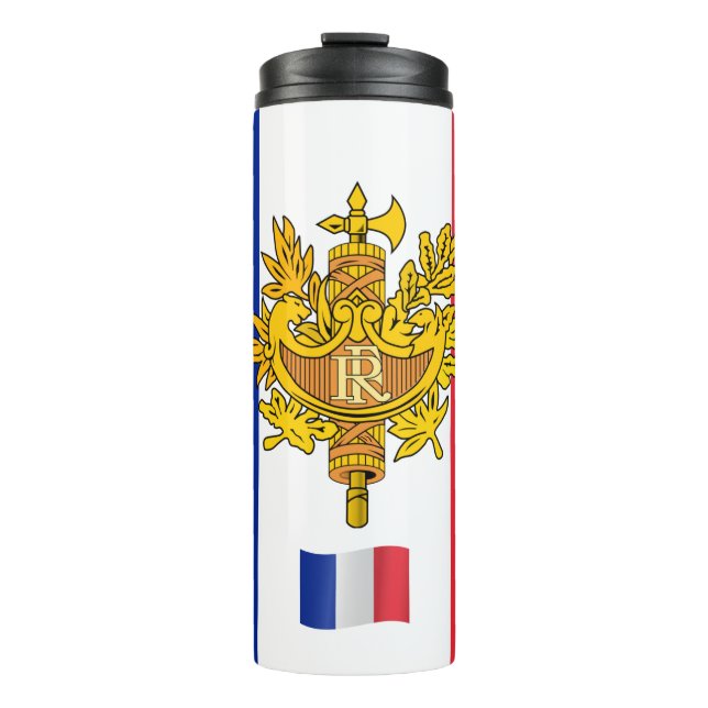 Bouteilles Isothermes France Travel Mug, drapeau patriotique (Devant)