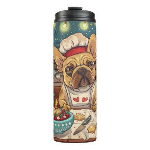 Bouteilles Isothermes French Bulldog Holiday Baking : Noël festif