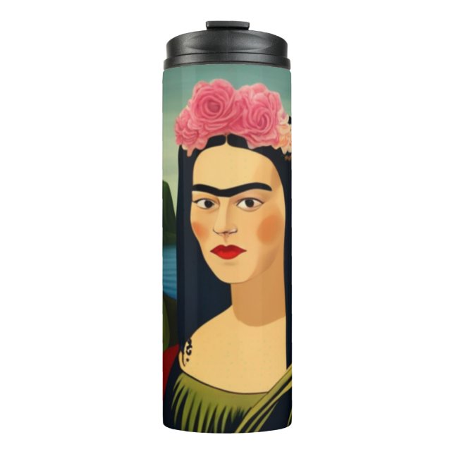Bouteilles Isothermes Frida Kahlo en tant que tondeuse thermique Mona Li (Devant)