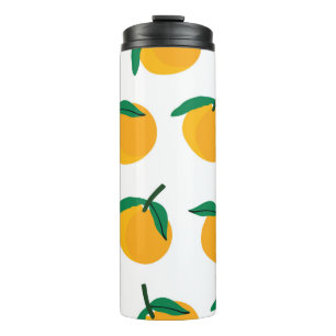 Bouteilles Isothermes fruit orange avec patte blanche arrière - plan san