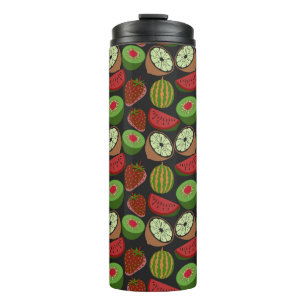 Bouteilles Isothermes Fruits tropicaux sans soudure motif coloré